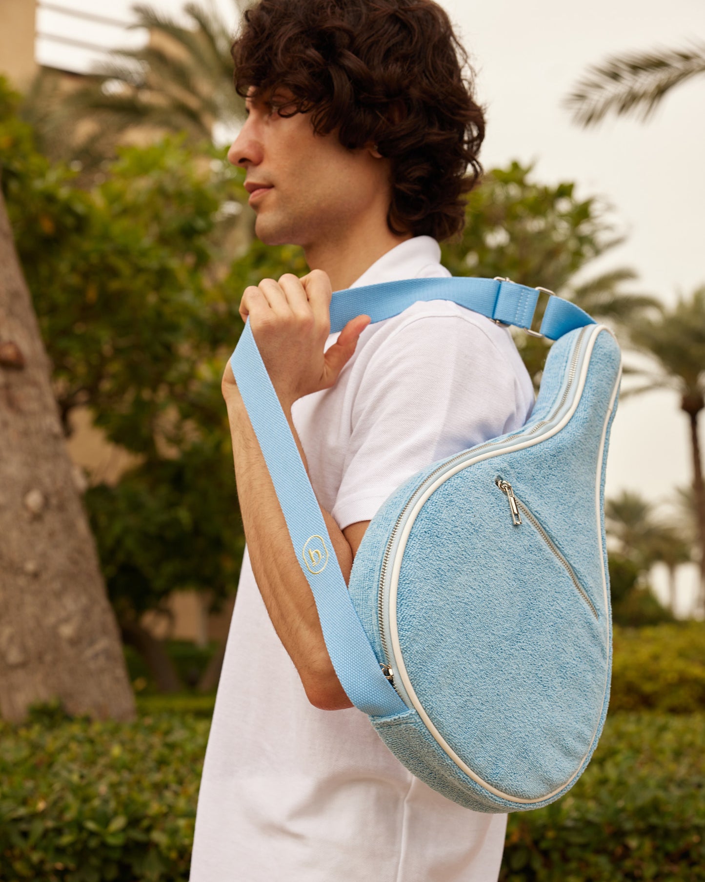 Padel & Pickleball Cover Pale Blue Terrycloth