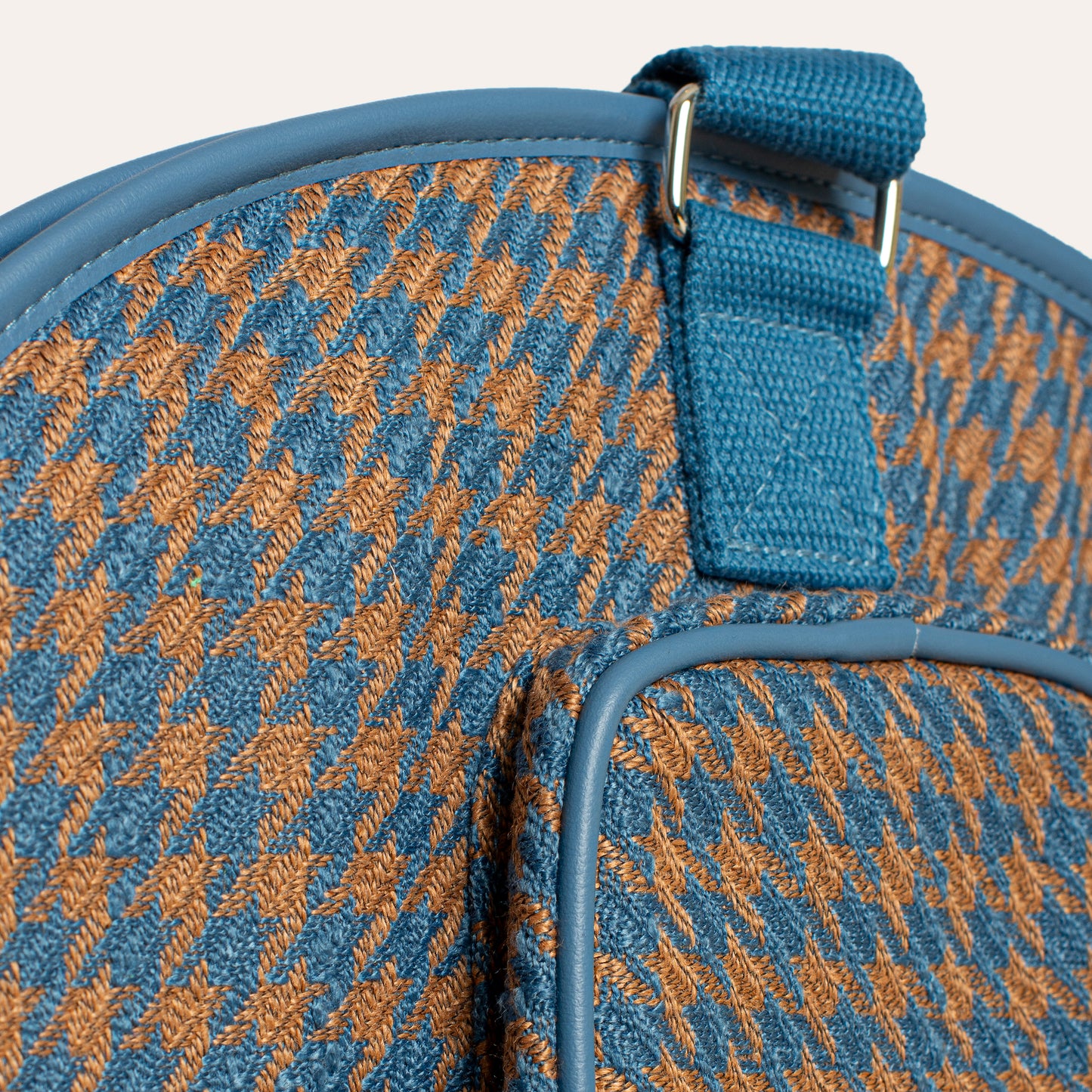 Tennis Racket Cover Blue Houndstooth