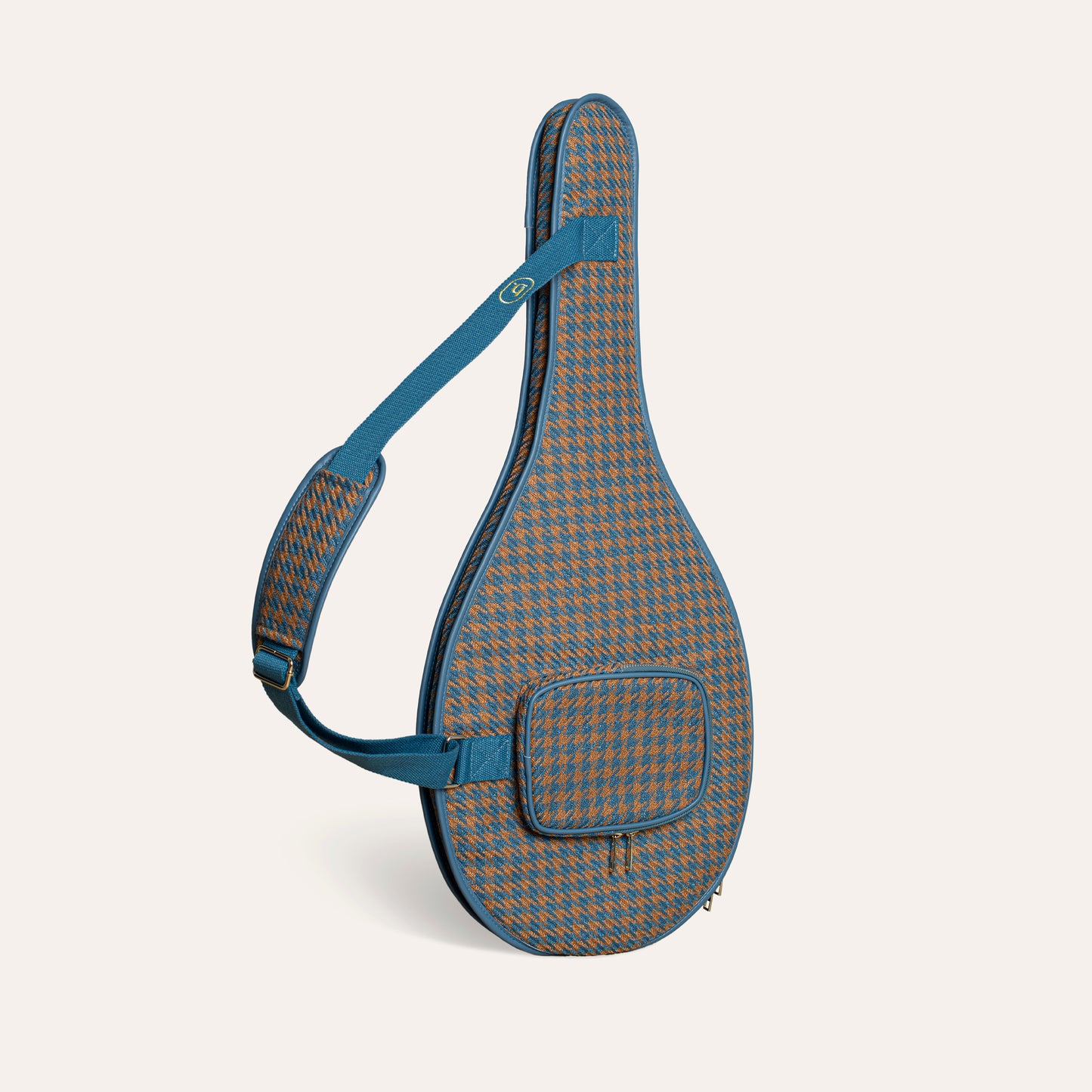 Tennis Racket Cover Blue Houndstooth